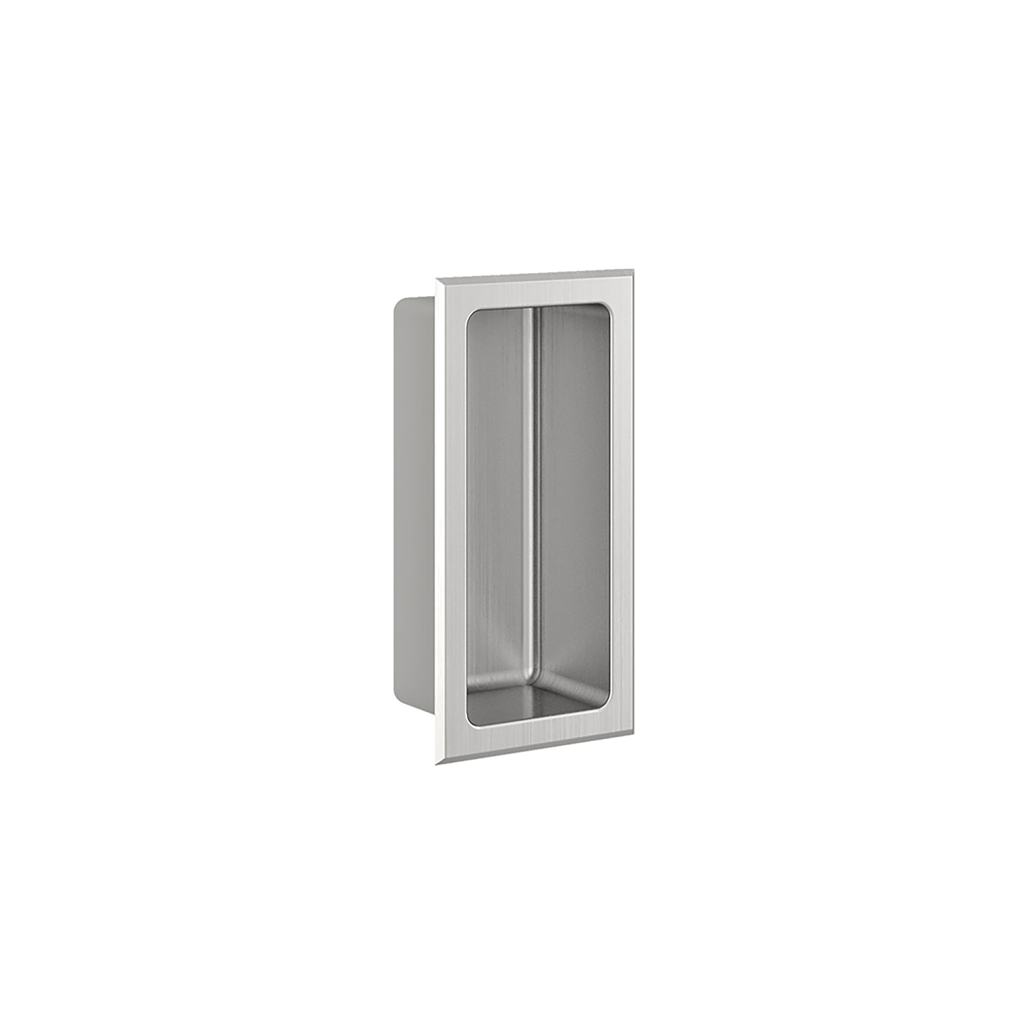 Brushed stainless steel niche 6" x 12"