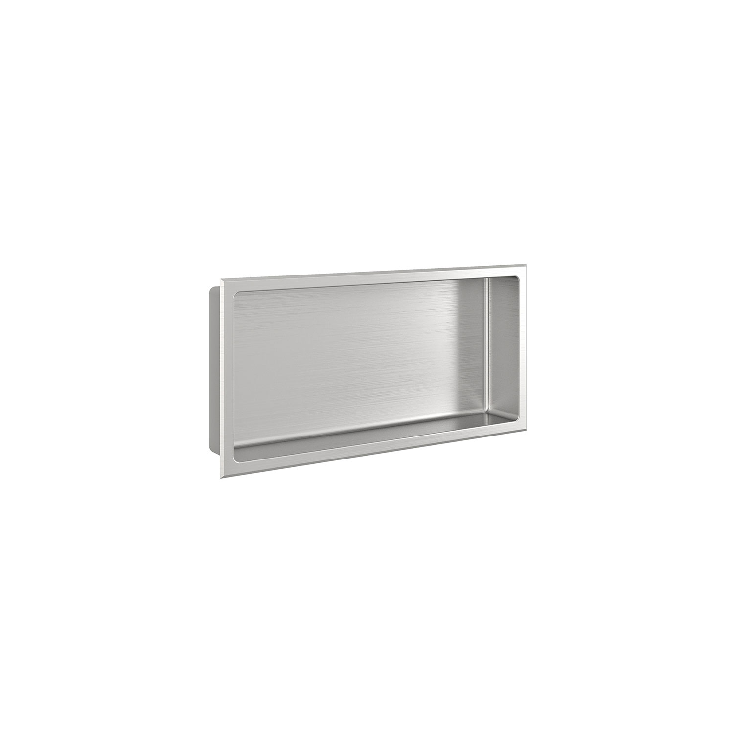 Brushed stainless steel niche 12" x 24"