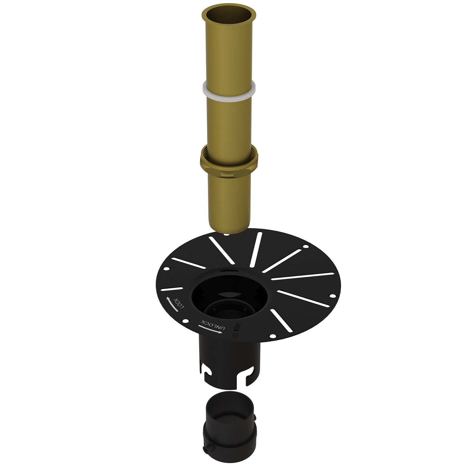 Installation kit for freestanding bathtub