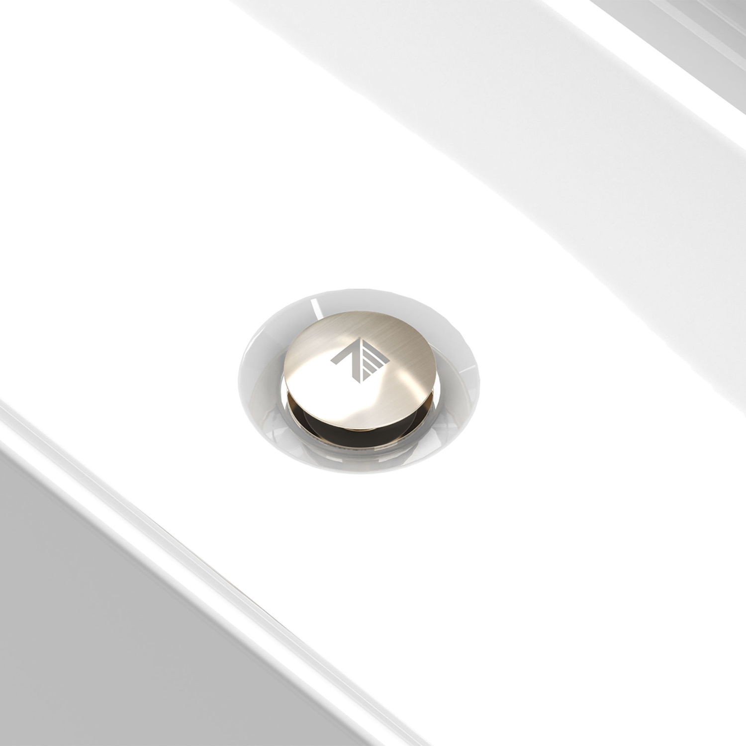 Bathtub drain brushed nickel