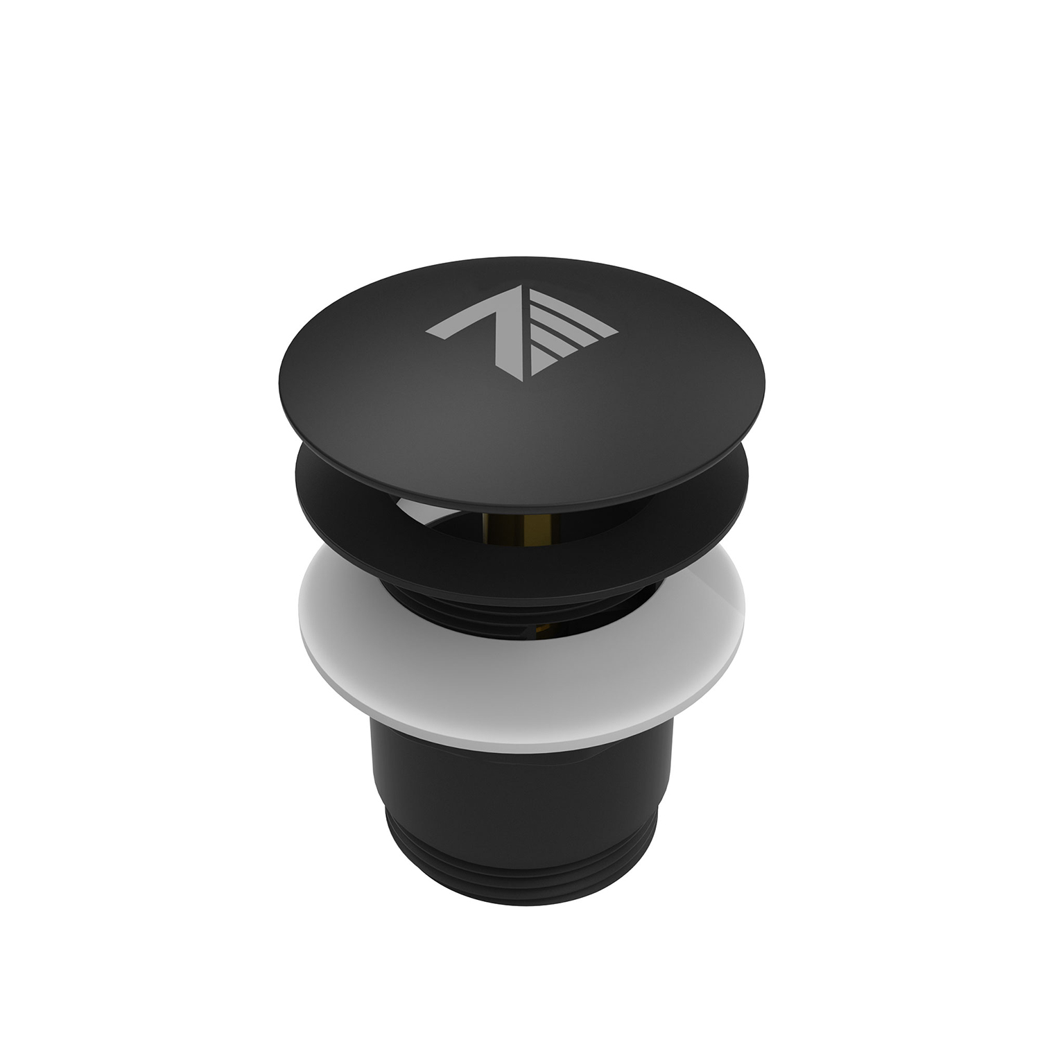 Bathtub drain matte black