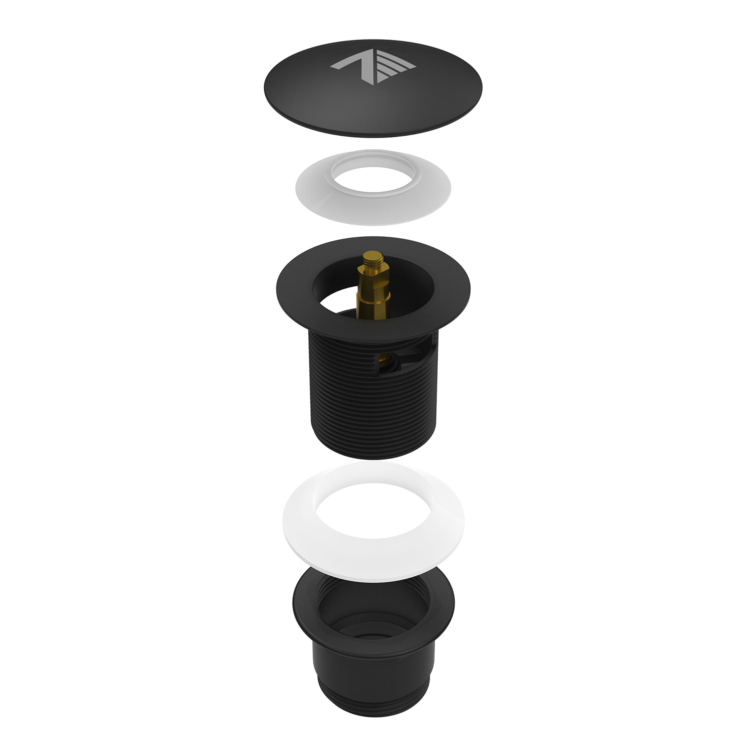 Bathtub drain matte black