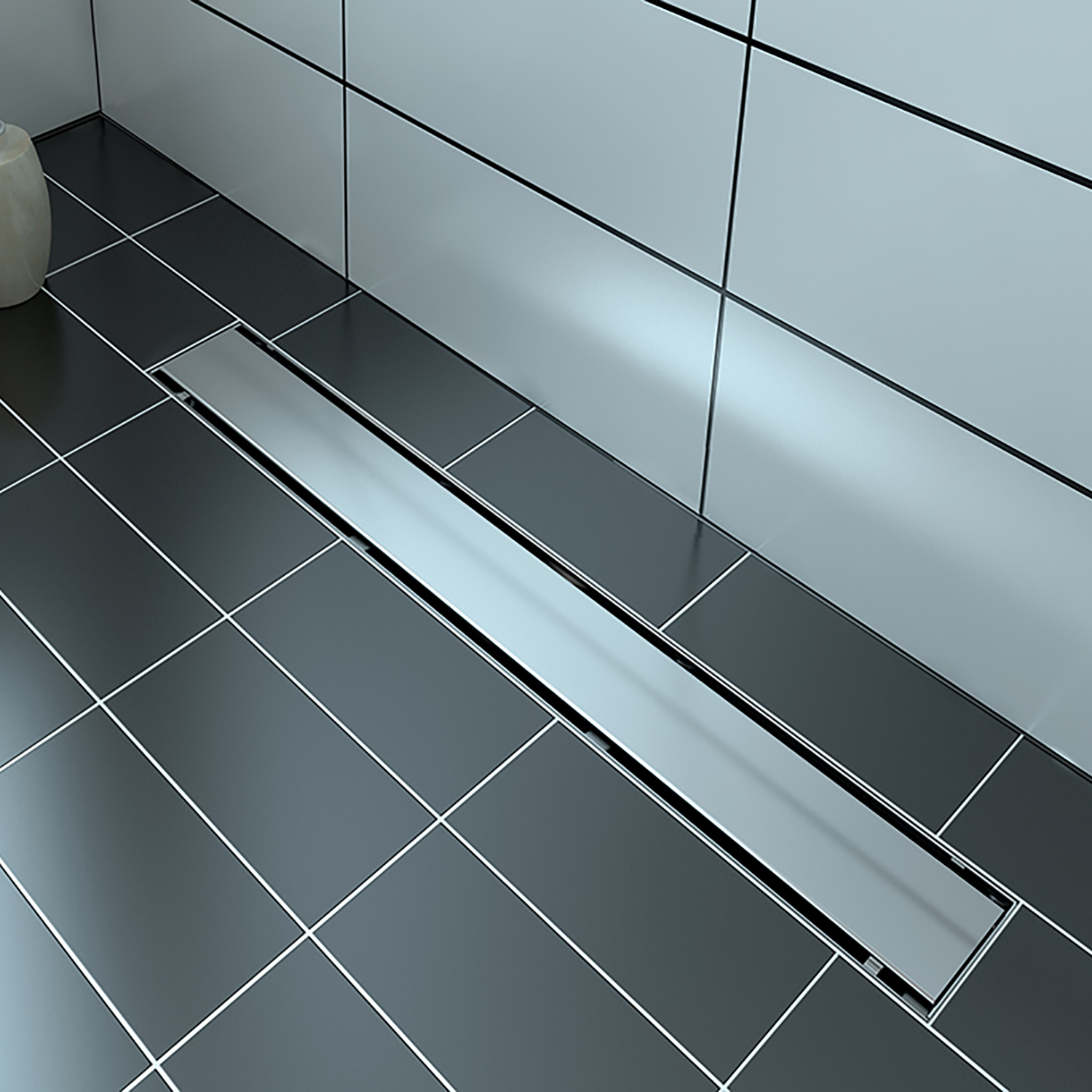 Linear stainless steel grate 26" reversible