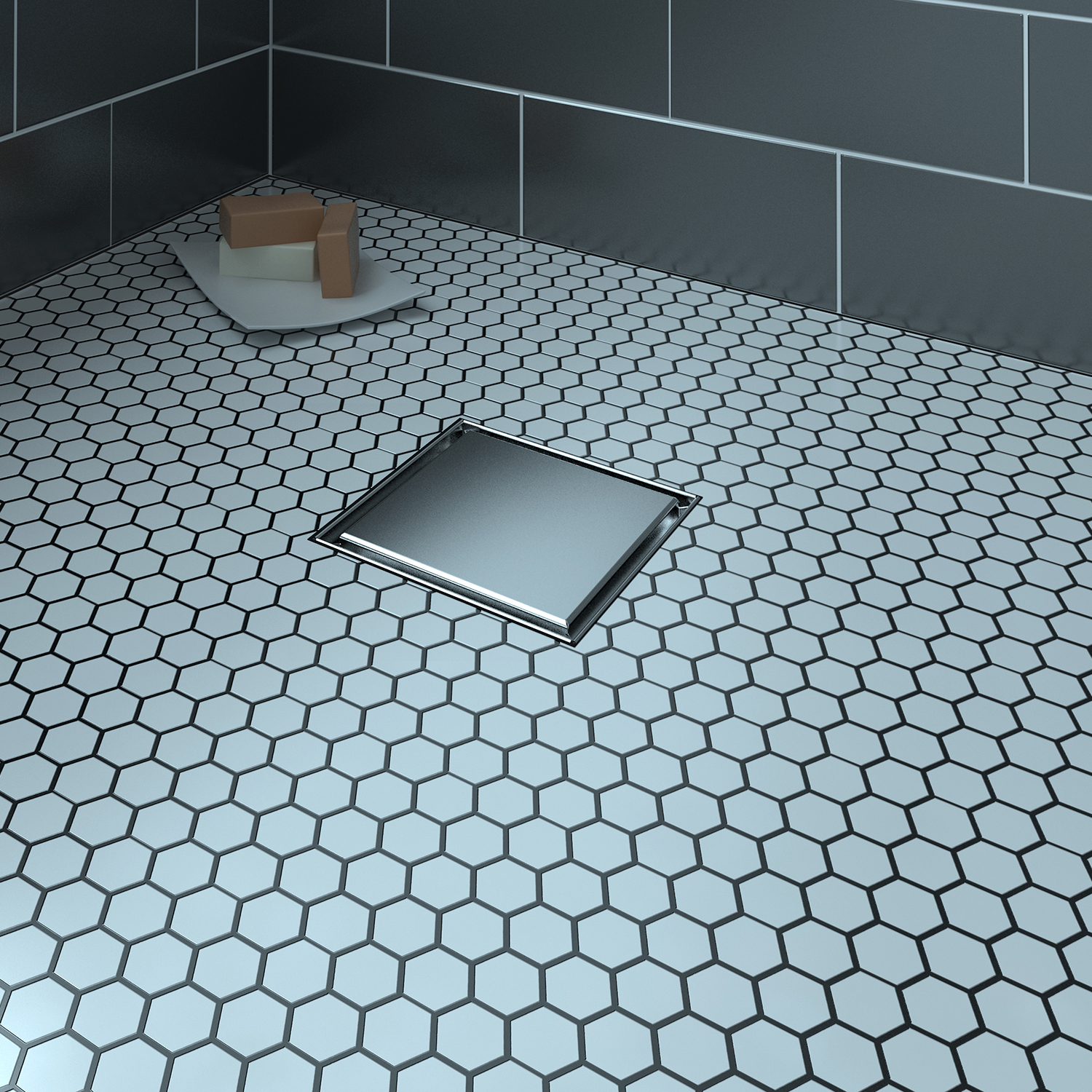 Square stainless steel grate 8" x 8" reversible