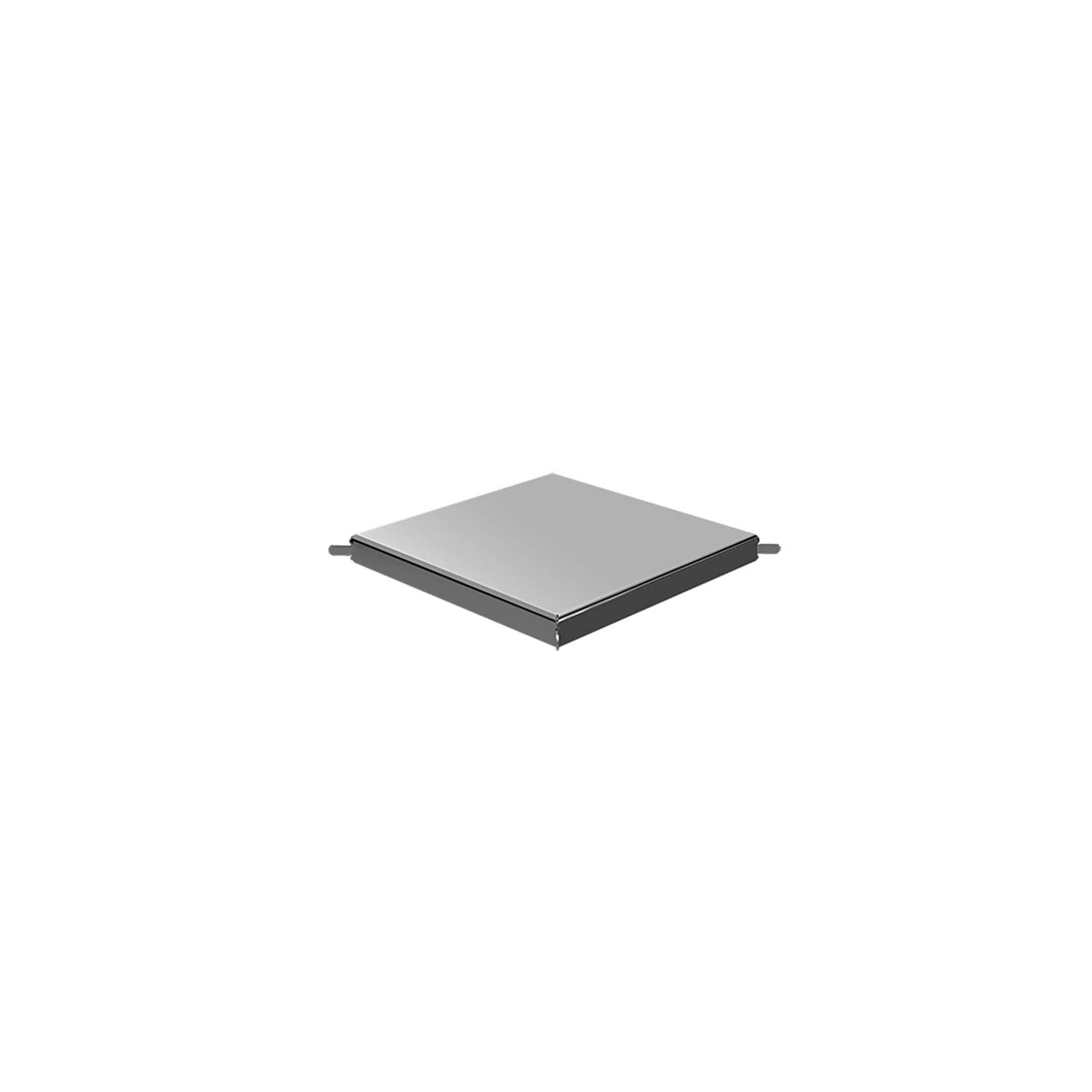 Grille carrée en inox 8" x 8" plaque réversible