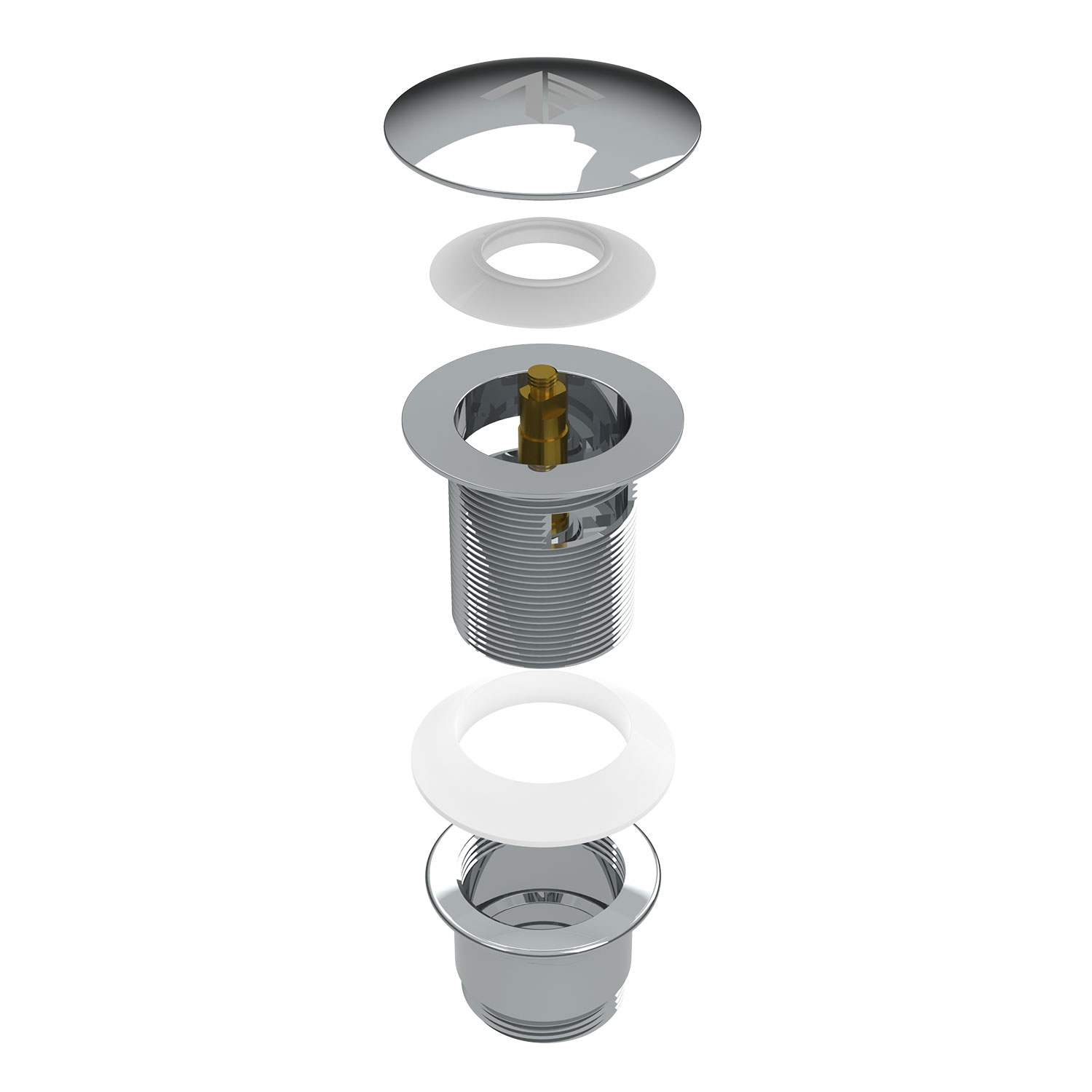 Drain de baignoire en chrome