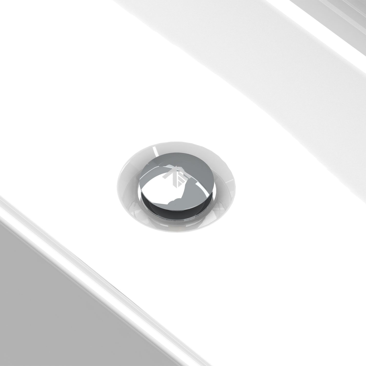 Drain de baignoire en chrome