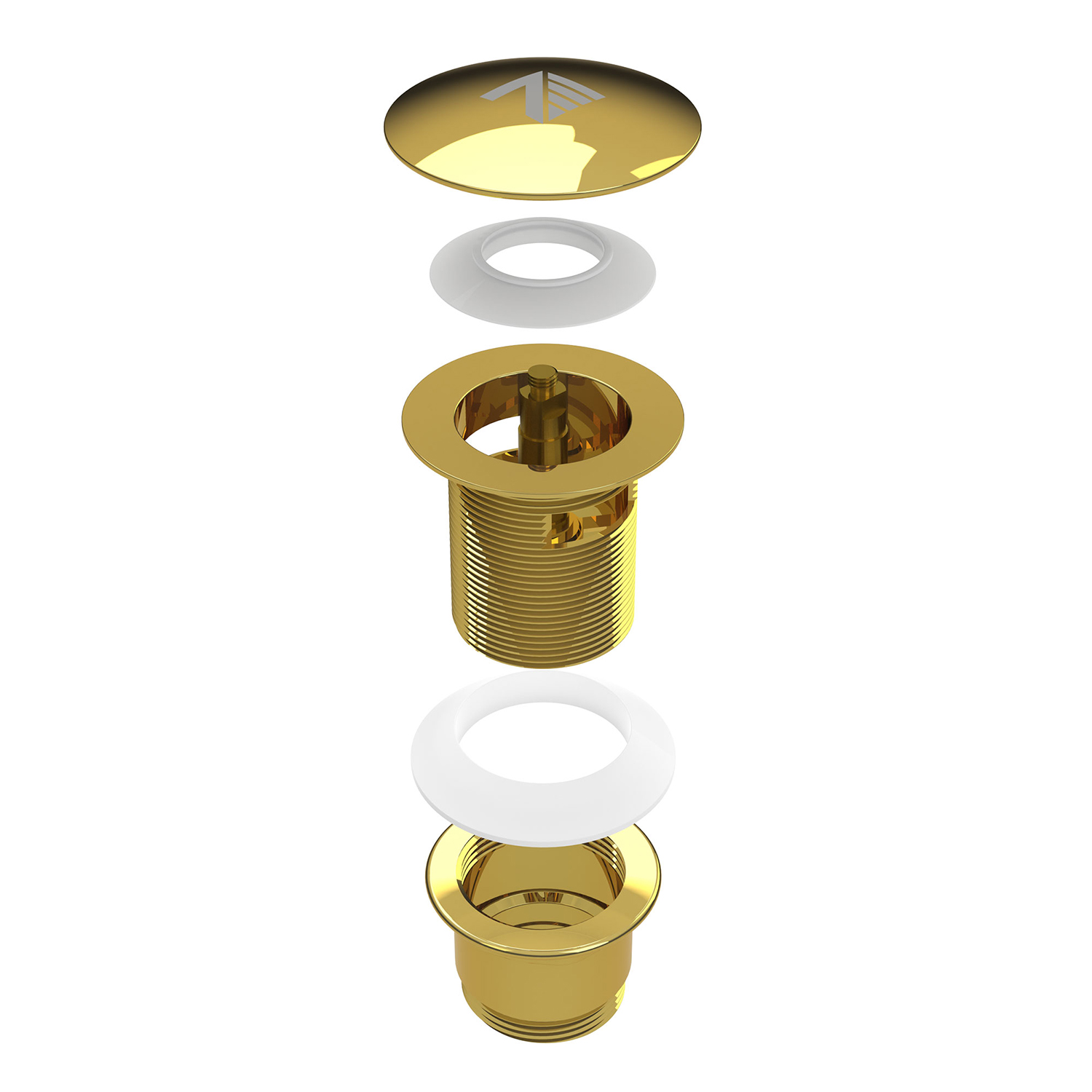 Drain de baignoire en or 24K