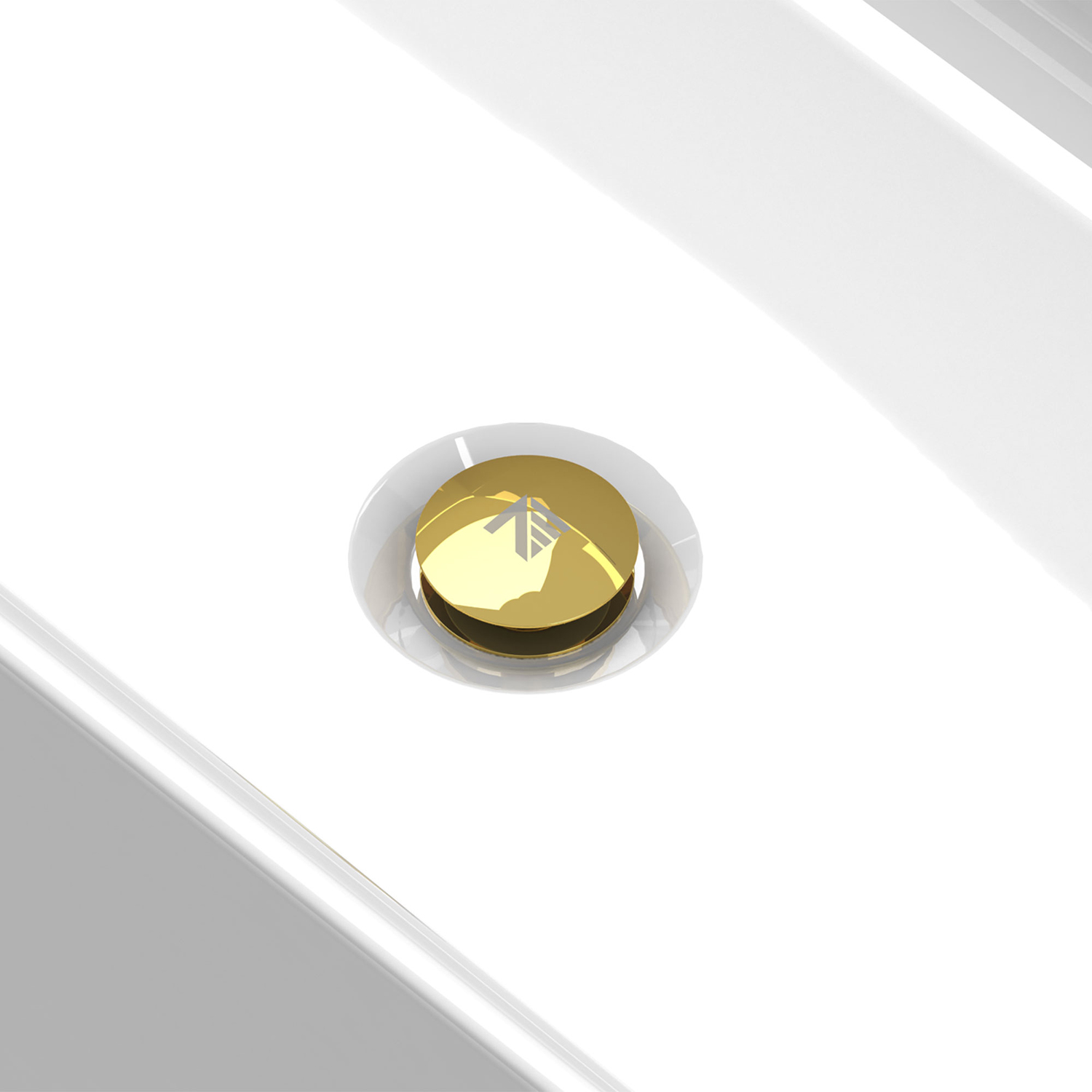 Drain de baignoire en or 24K