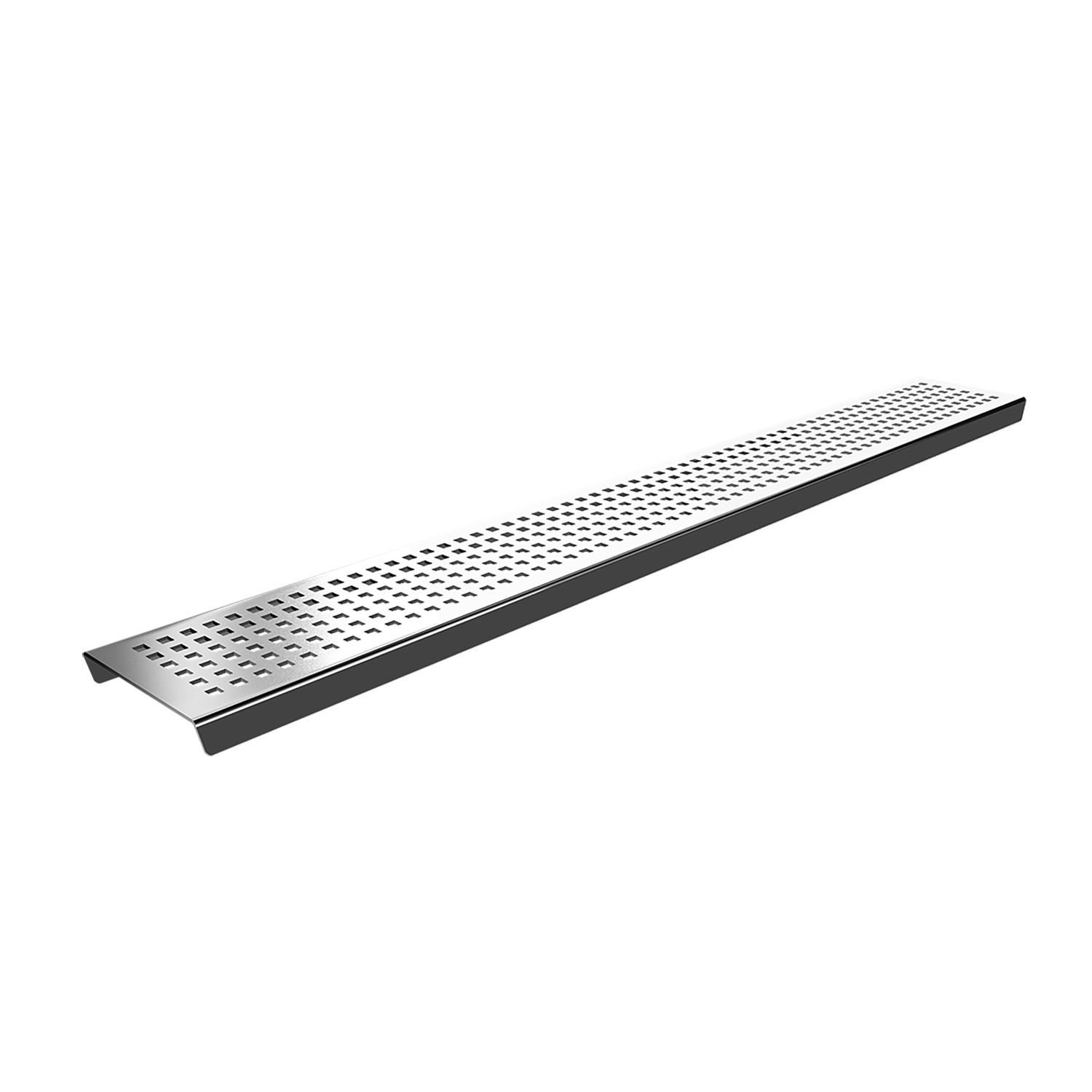 Grille linéaire en inox 60" motif carré