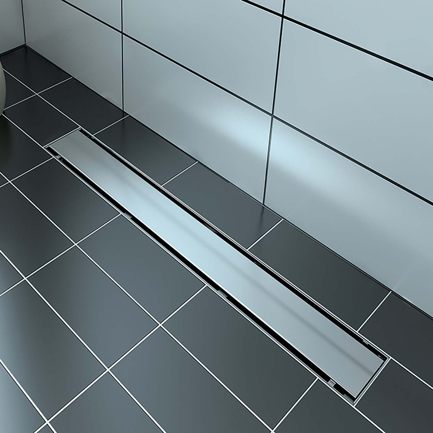 Grille linéaire en inox 60" plaque réversible
