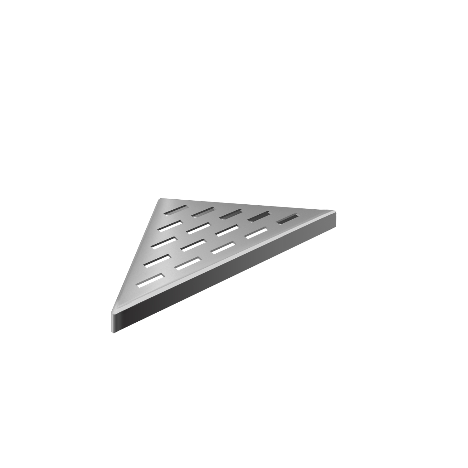 Grille inox triangle 8" x 8" motif linéaire