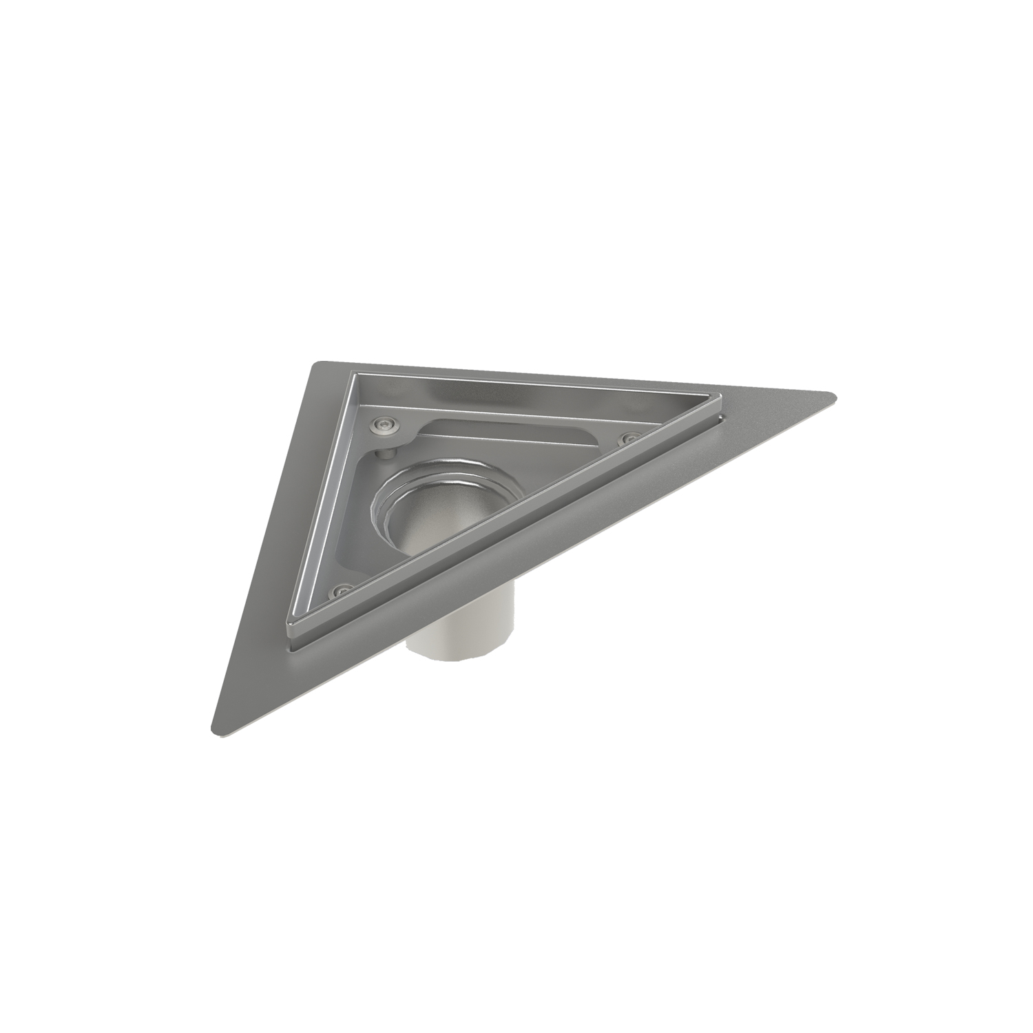 Caniveau inox triangle 8" x 8"