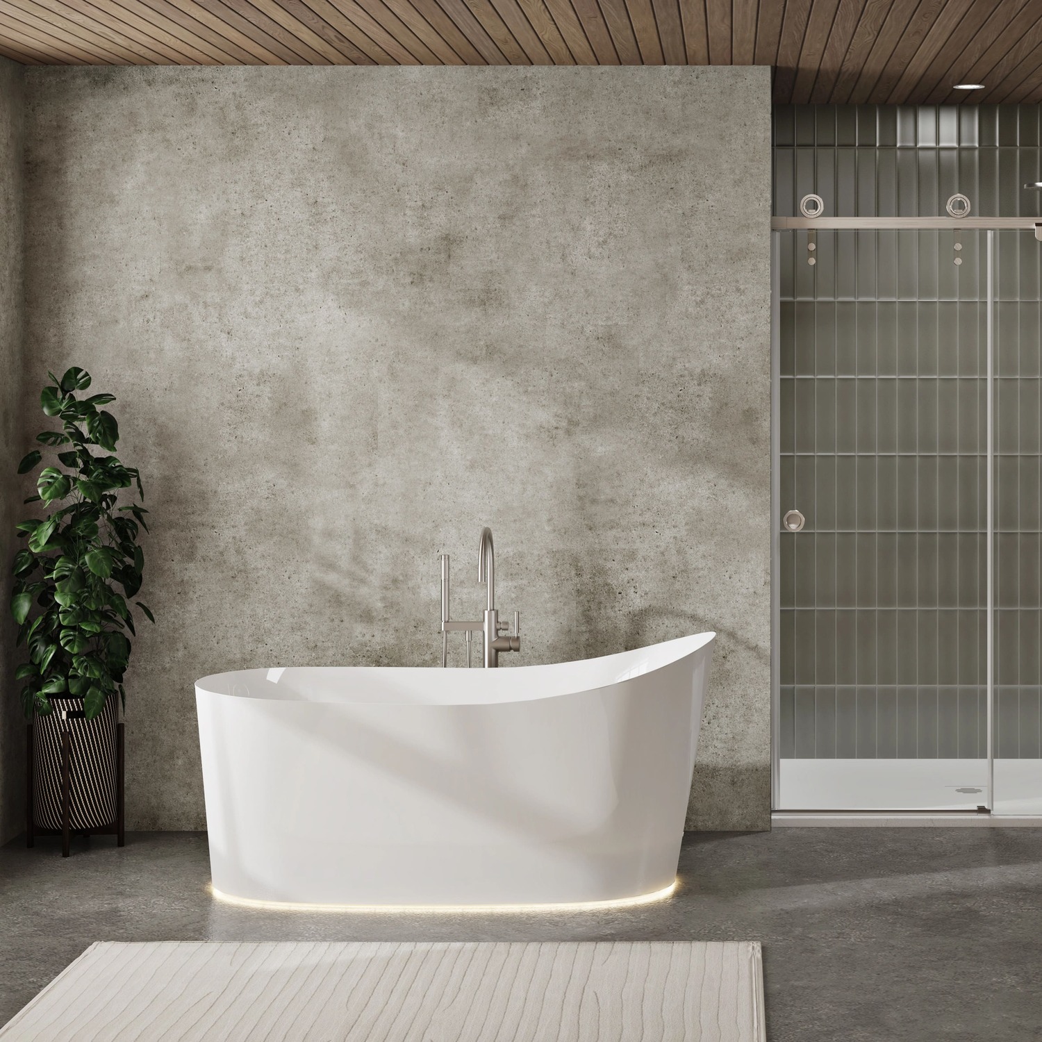 Freestanding bathtub, 63