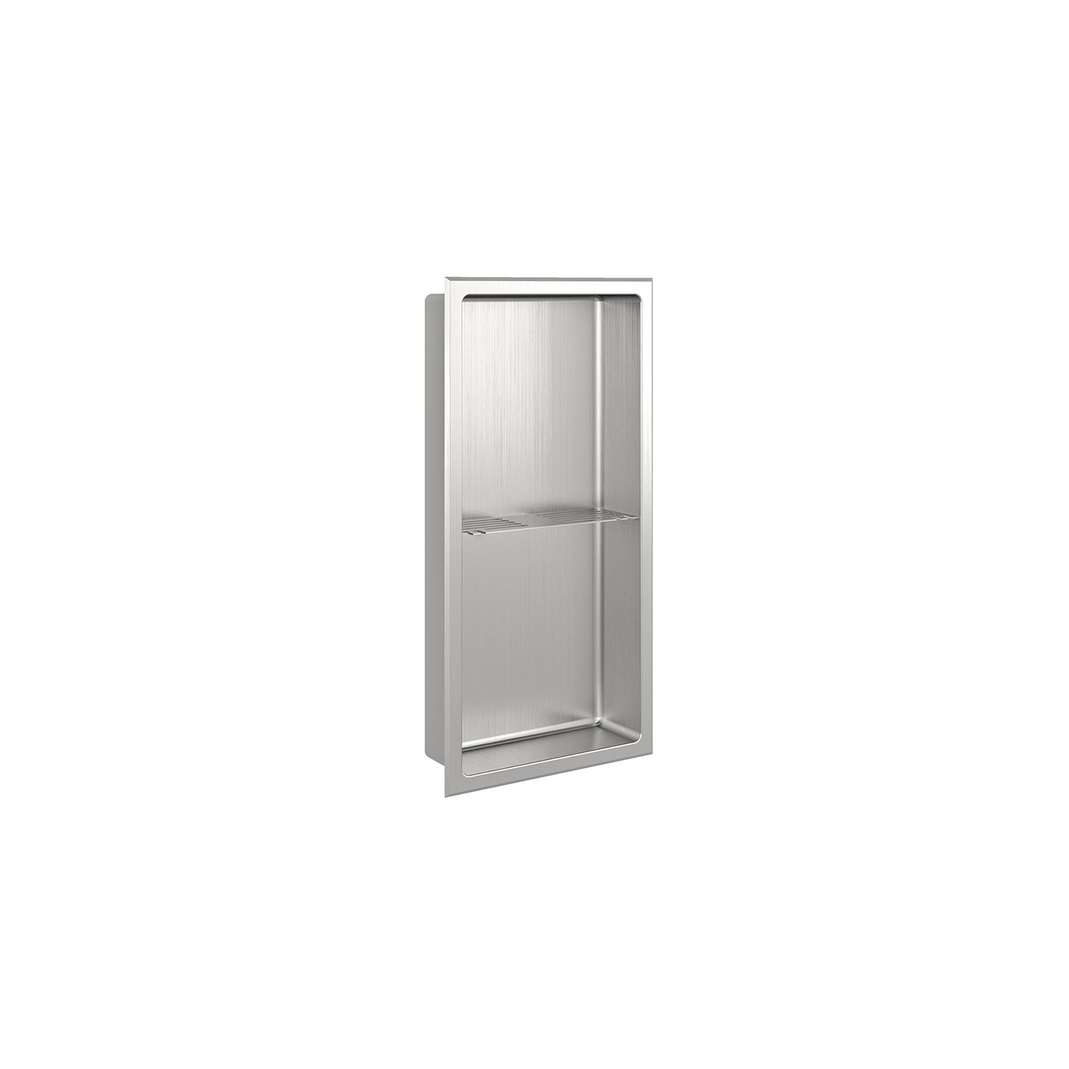 Brushed stainless steel niche 24