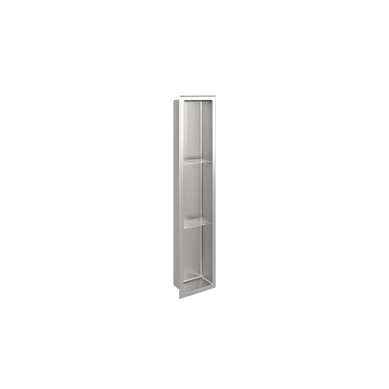 Brushed stainless steel niche 36