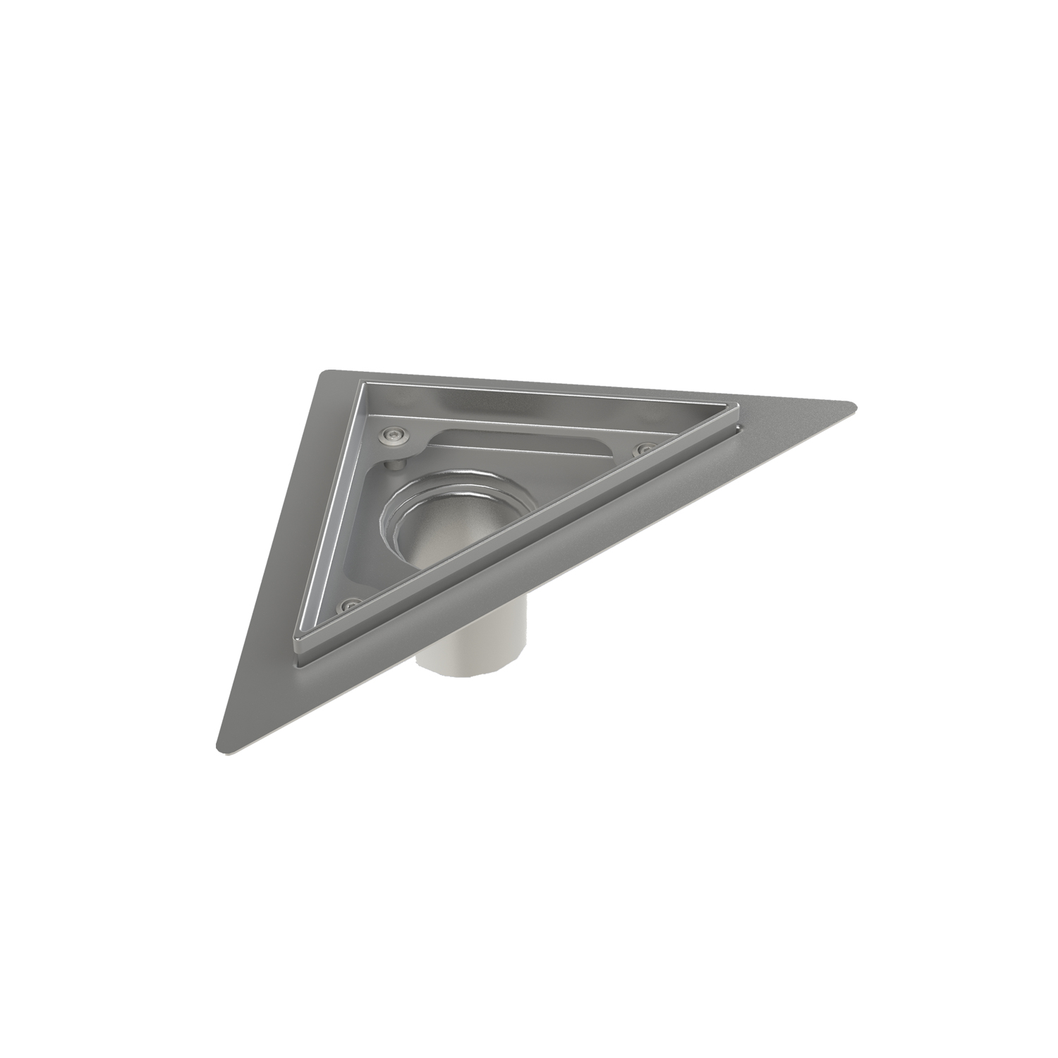 Triangle stainless steel grutter rough-in 6