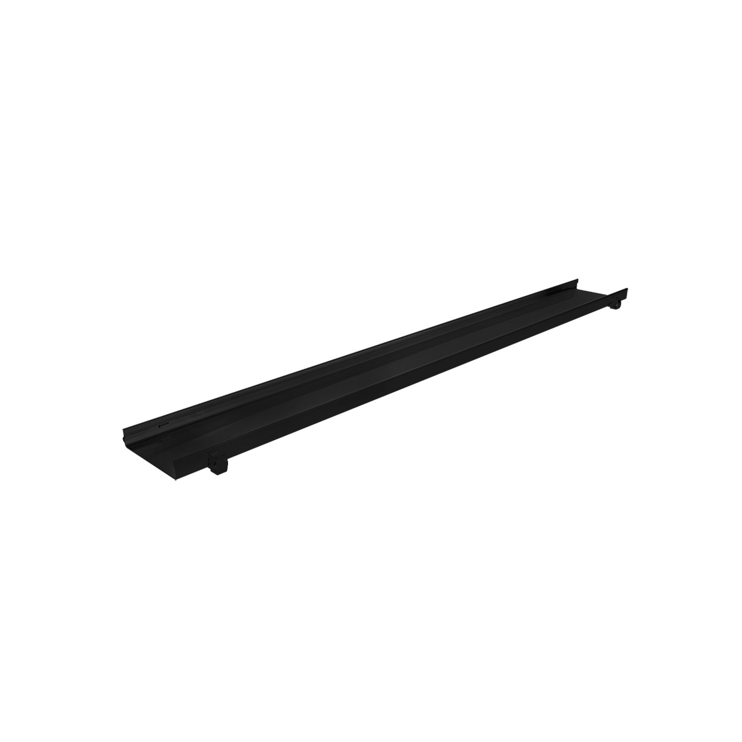 Bonde Linéaire De Douche EXF 18 Noire Mat, Réversible, Attrape-cheveux, Acier Inox