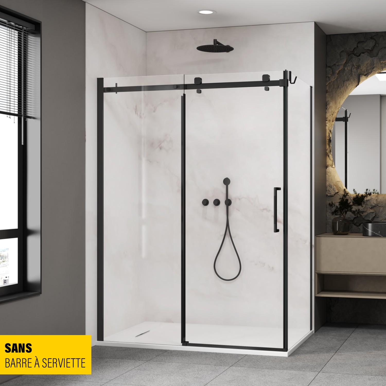Porte de douche 60