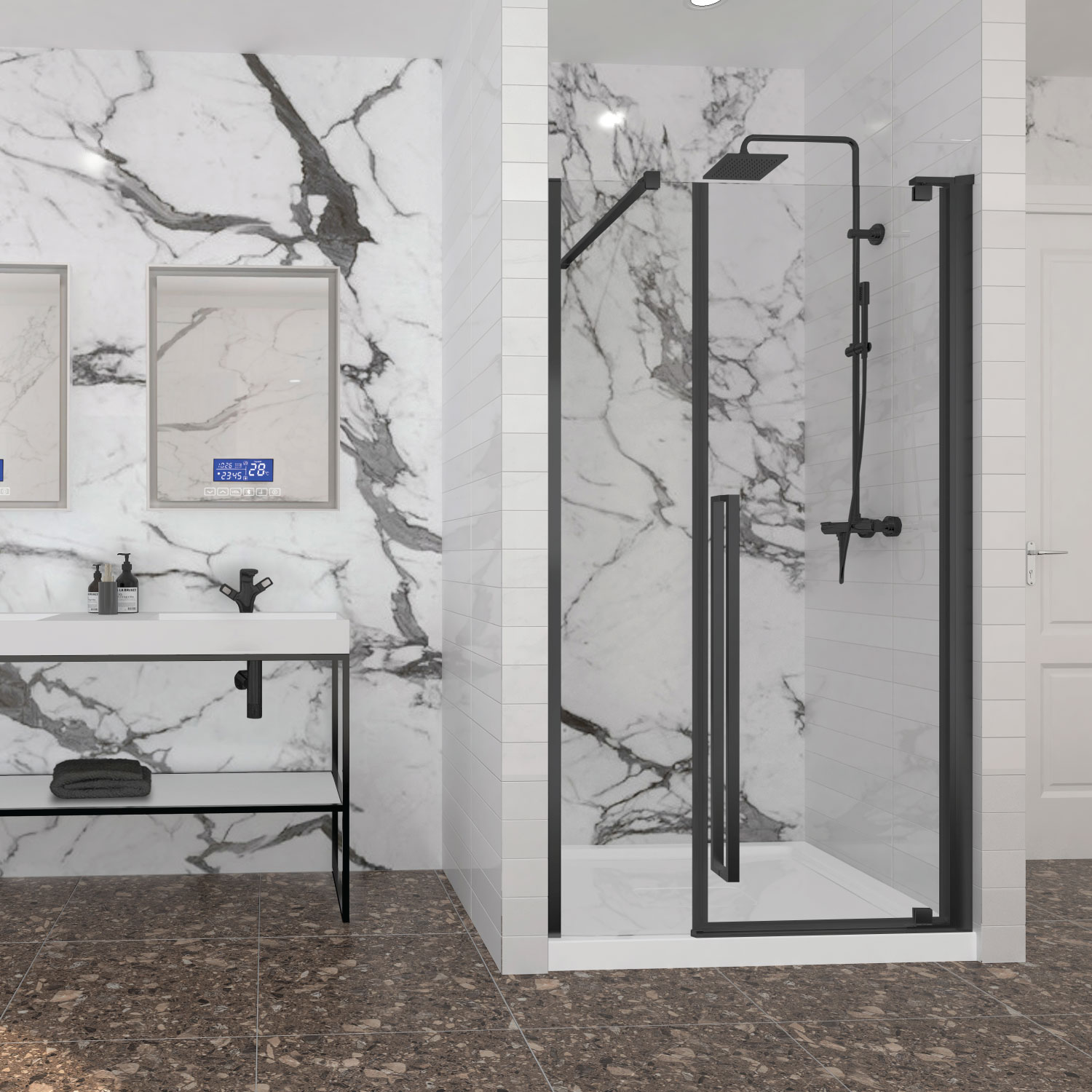 Porte de douche 48