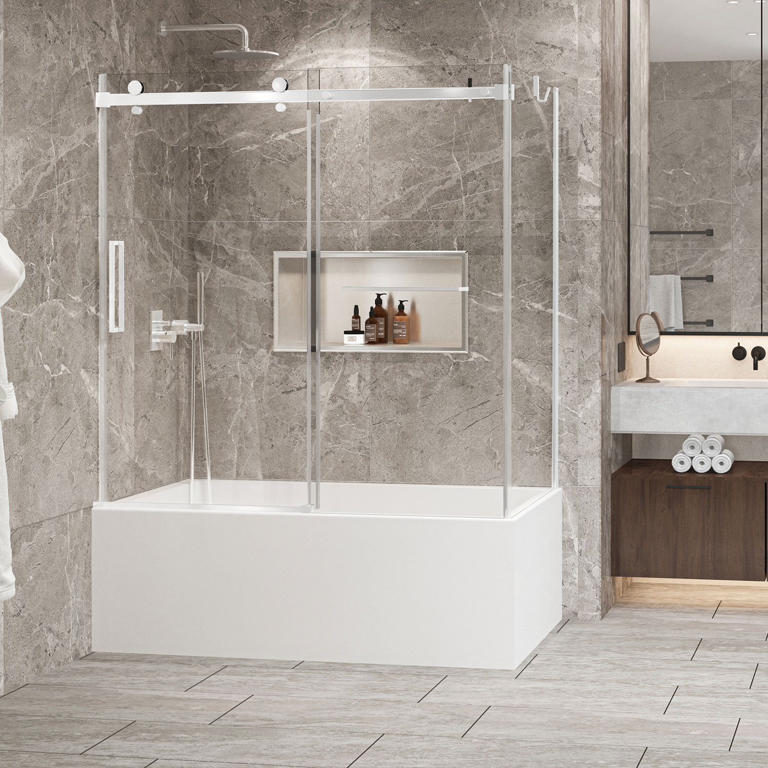 Porte de baignoire 60