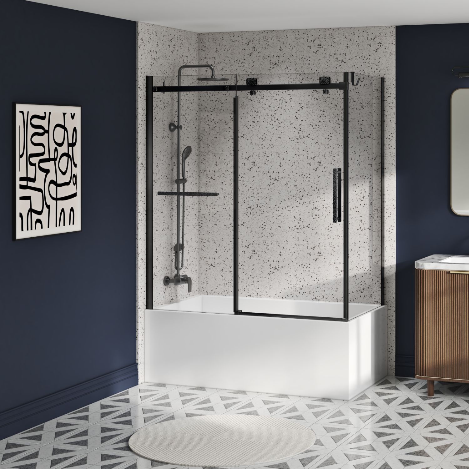 Porte de baignoire 60