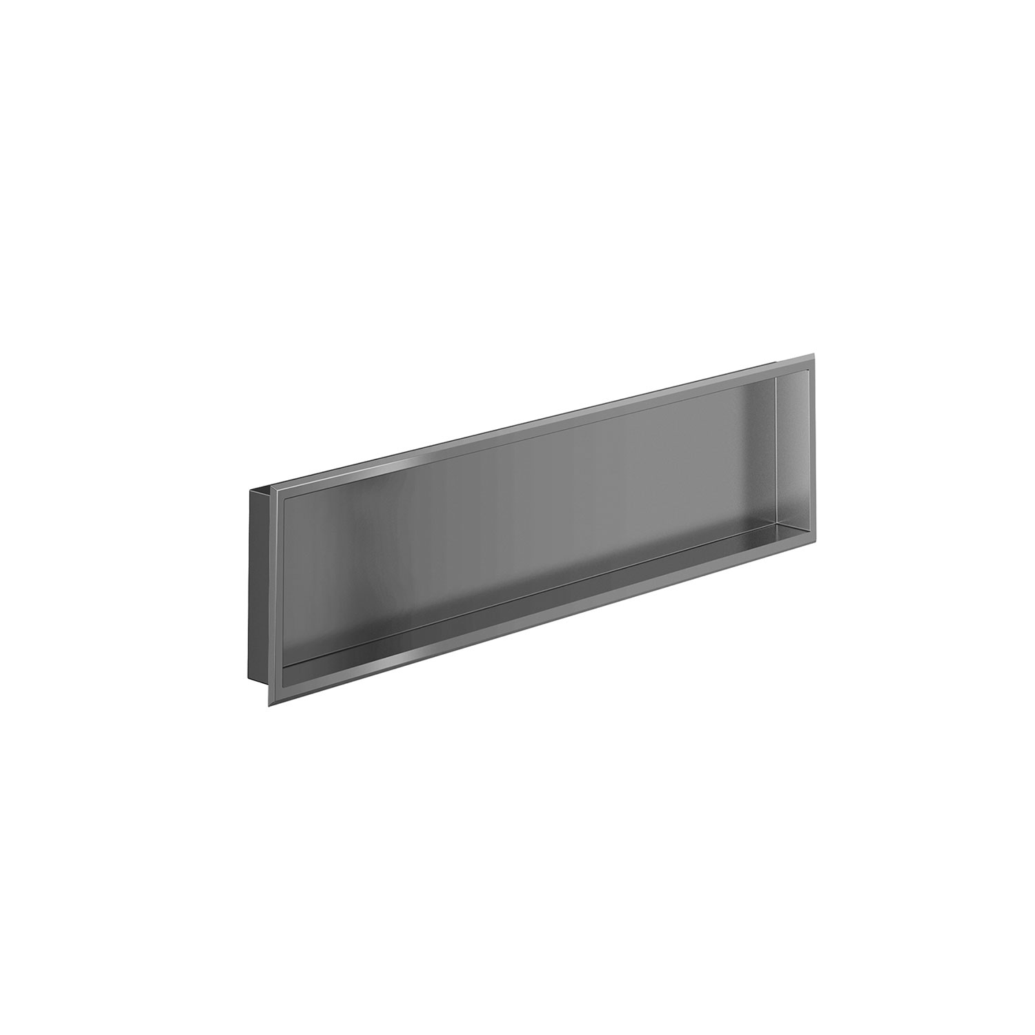 Polished stainless steel niche 48'' x 12'' x 3''