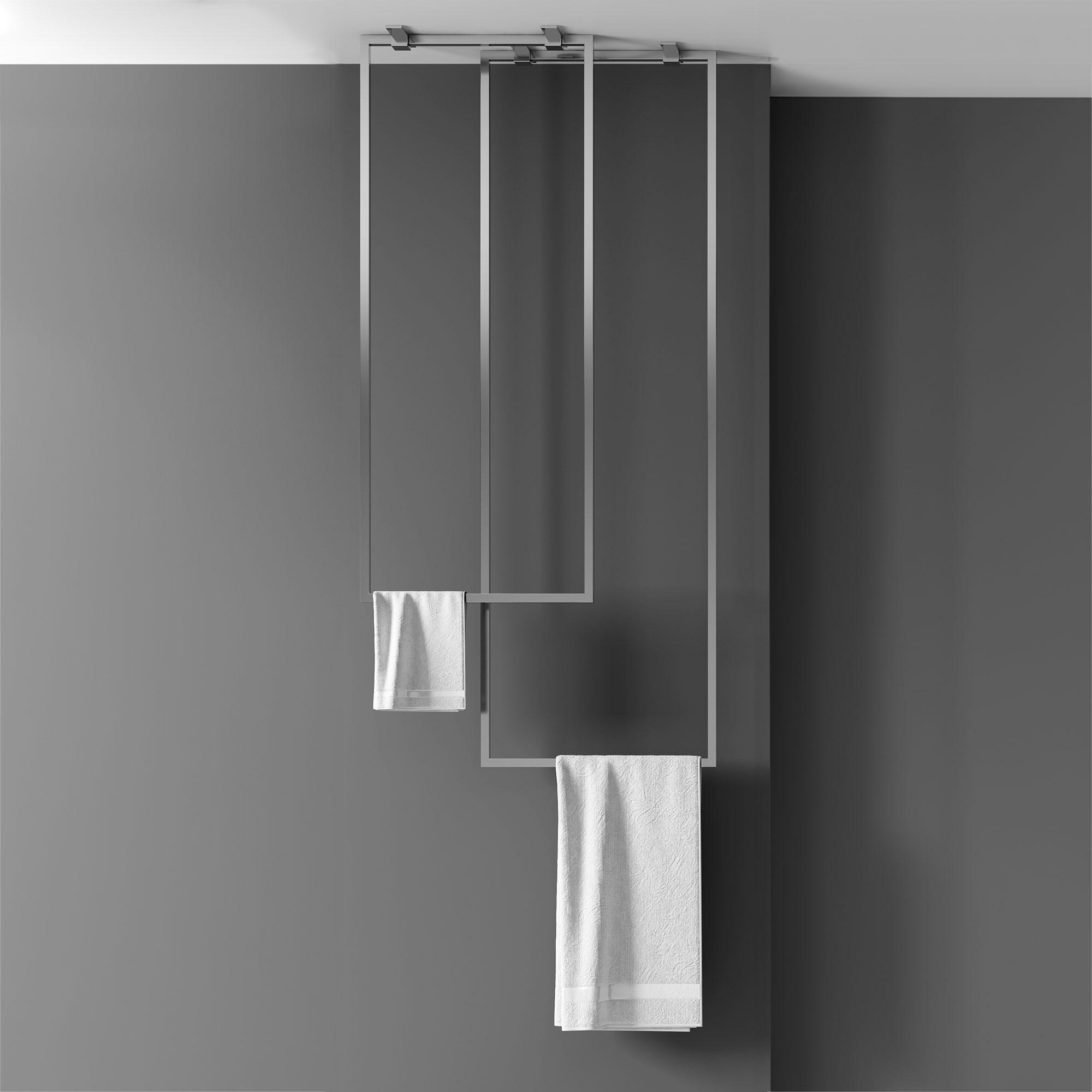 60'' single ceiling towel bar